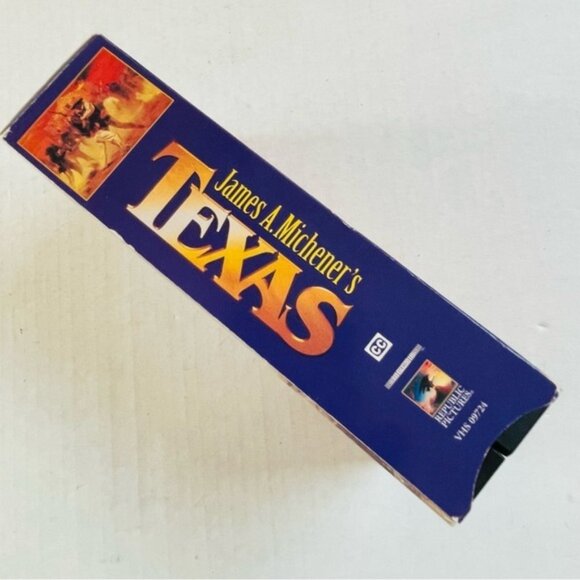 James A Michener Texas Movie VHS Color An Epic as the Land That Shaped It - Picture 5 of 5